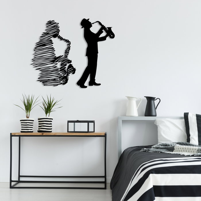 Wallity Deva Accesorio de Pared de Metal Negro